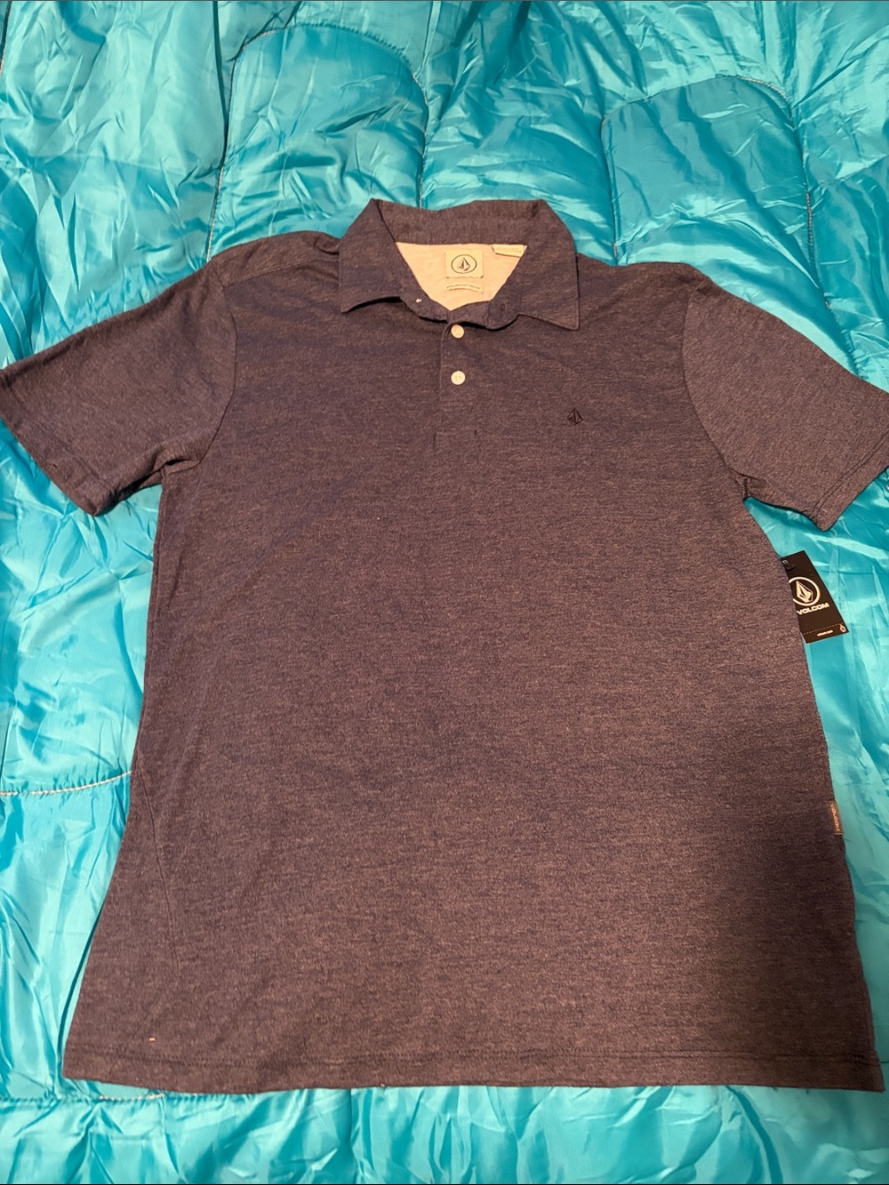Volcom Men's Heather Gray  Polo Shirt